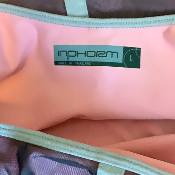 Inphorm- Athletic Tee- Purple Mesh Over Pink- Size Large - Picture 6 of 8